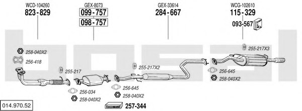 BOSAL 014.970.52 Exhaust System